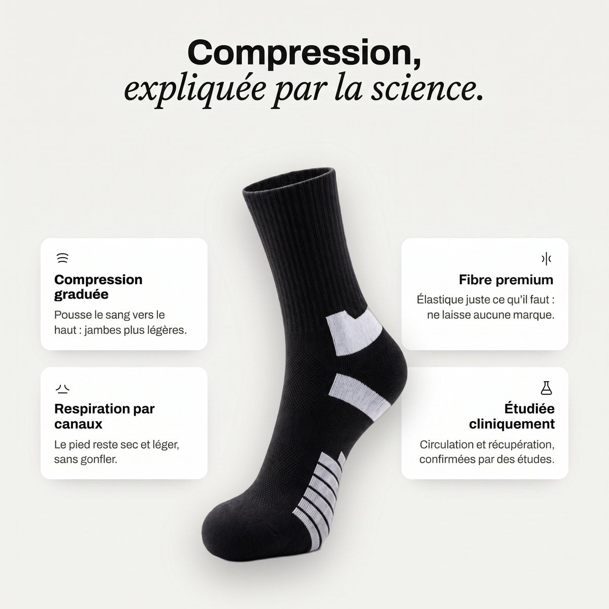Chaussettes de compression SanovaPro