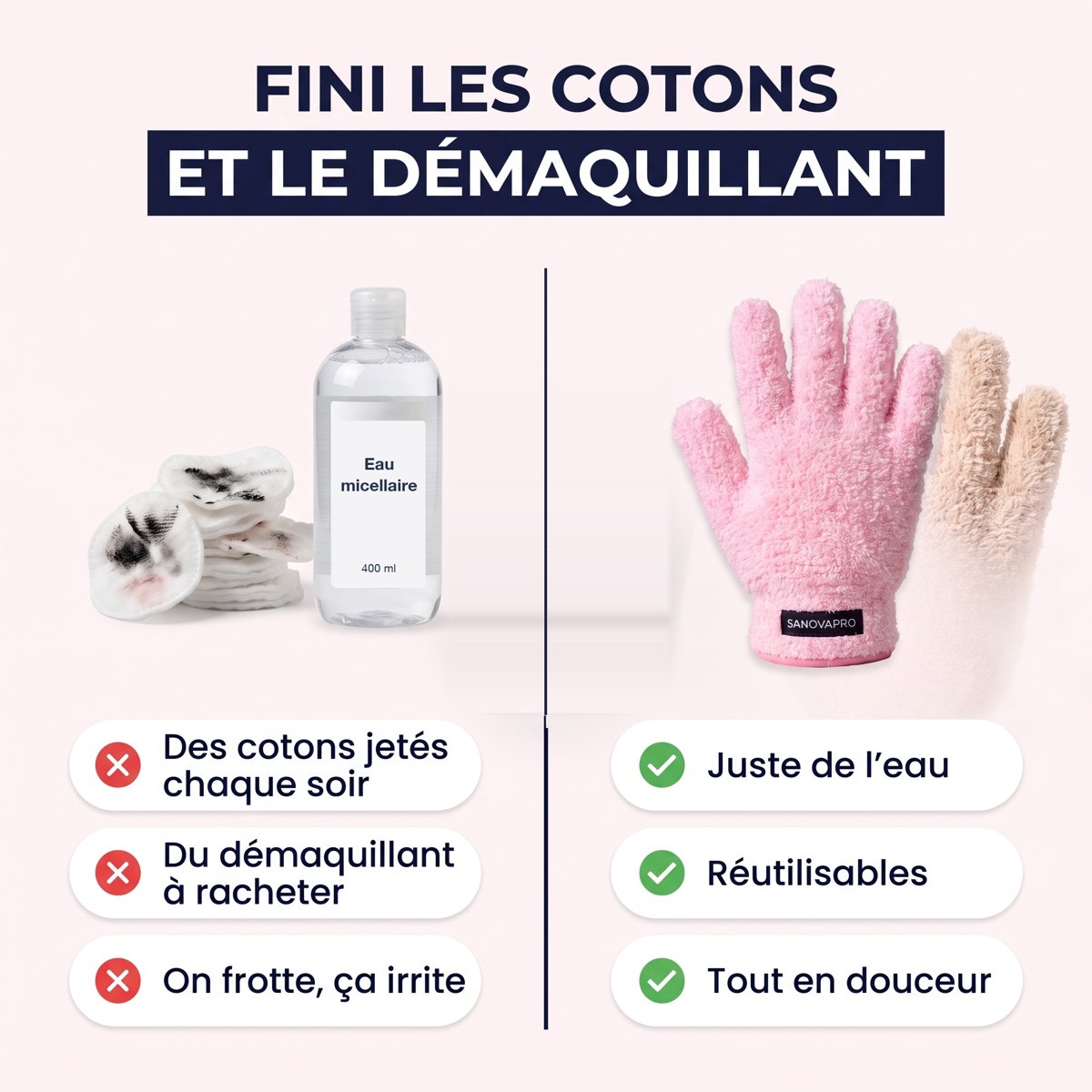 Fini les cotons et le démaquillant